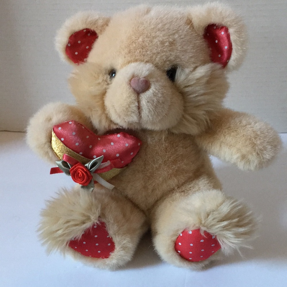 Vintage Walmart Valentine Day Bear Plush
